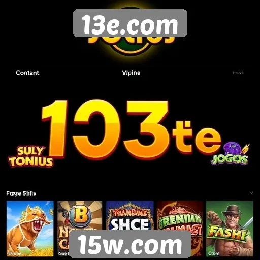 Comparação de jogos populares disponíveis no 13e.com