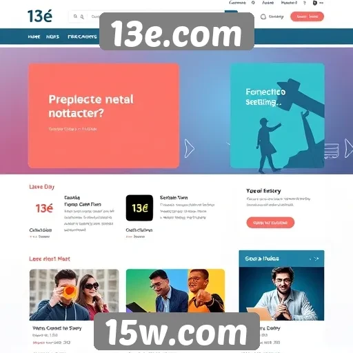 Facilidade de navegação no site 13e.com